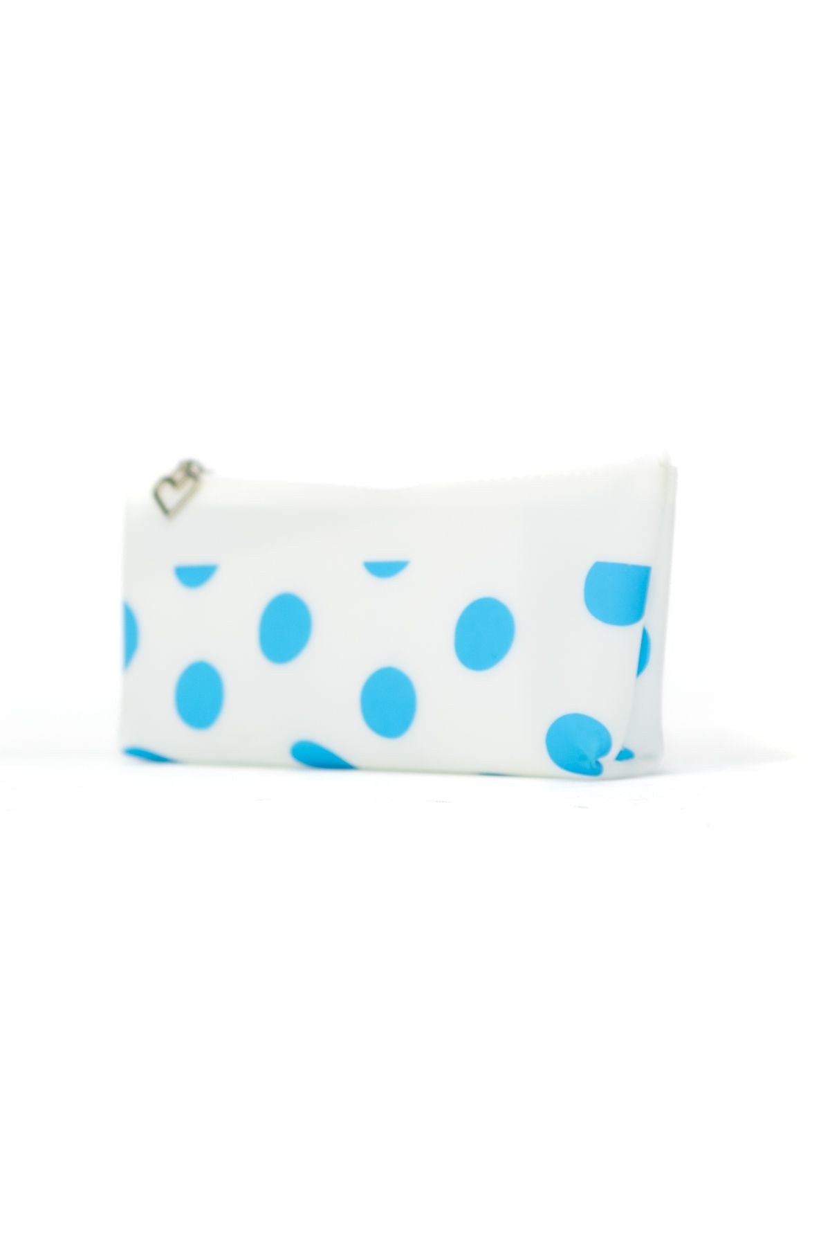 Kız Çocuk Slikon Kalemlik ve Makyaj Çantası Mavi Bölmeli Unicorn World Baskılı Dayanıklı